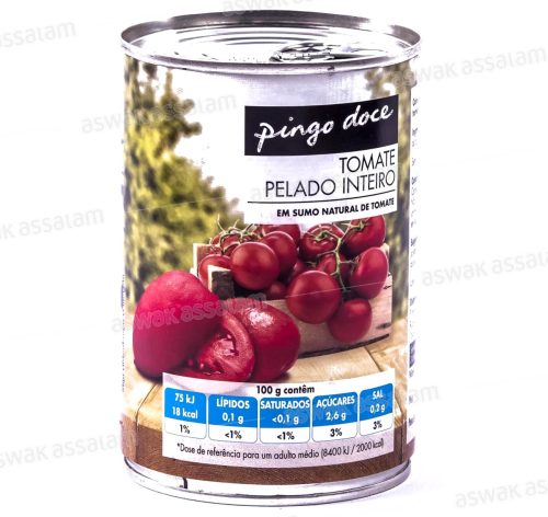 TOMATES PELEES 390G PINGO DOCE