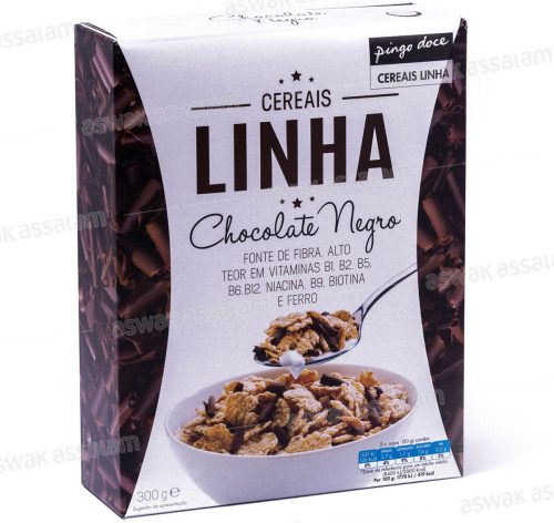 CEREALES AU CHOCOLAT NOIR 300G LINHA PINGO DOCE