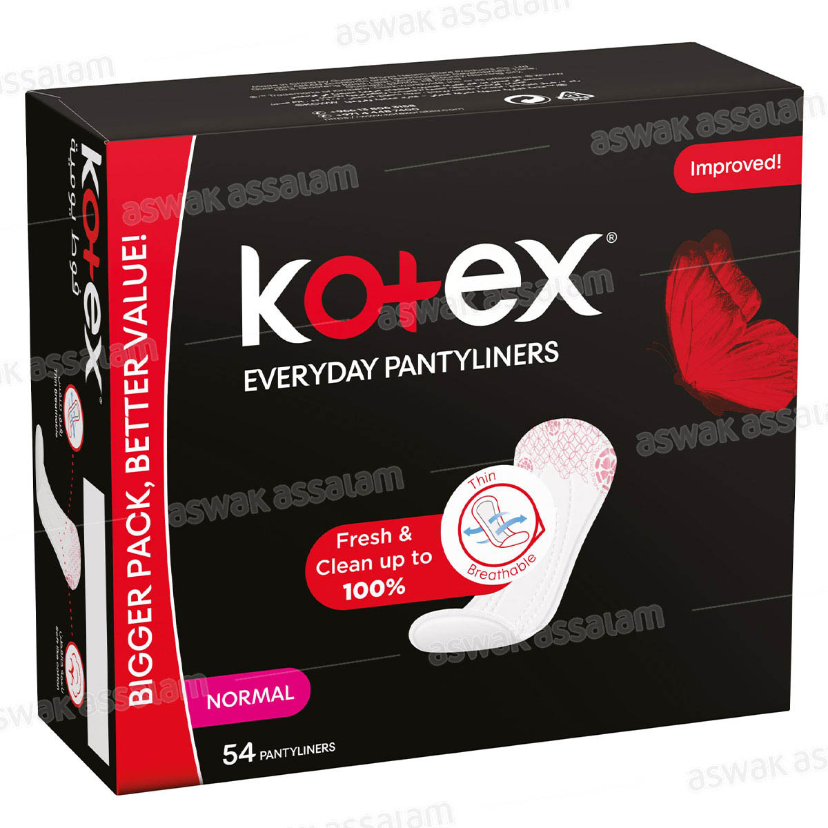 PROTEGE SLIP NORMAL 54 UNITES VALUE PACK KOTEX
