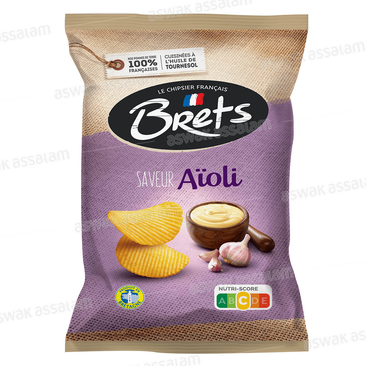 CHIPS SAVEUR AIOLI 125G BRETS