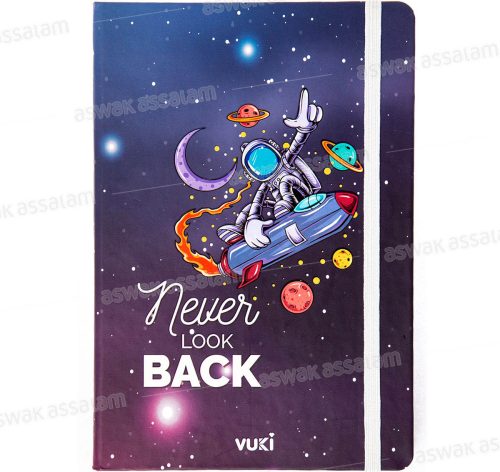 NOTEBOOK MOTIF ASTRONAUTE 19*13*1,5CM 80 PAGES VUKI