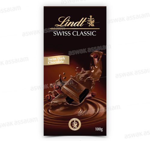 CHOCOLAT SWISS CLASSIC EXTRA NOIR 100G LINDT