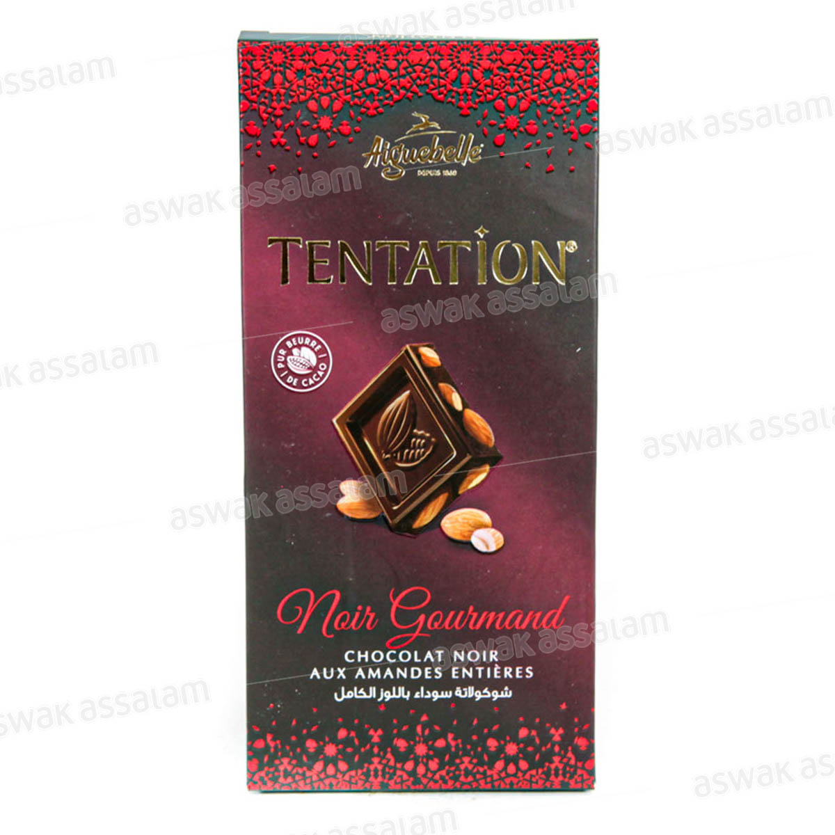 CHOCOLAT NOIR GOURMAND AMANDE 150G TENTATION