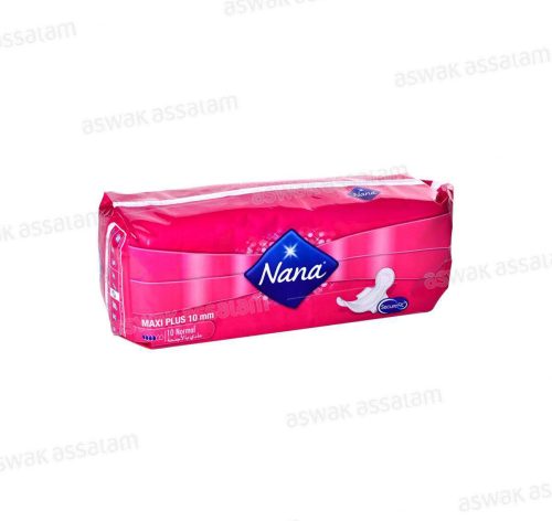 SERVIETTES HYGIENIQUES MAXI PLUS NORMAL PAQUET DE 10 NANA