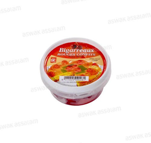 BIGARREAUX ROUGES CONFITS 120G MACAO