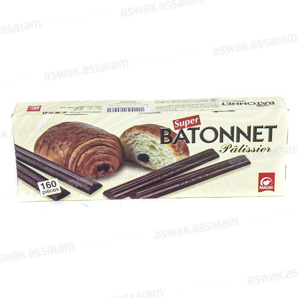 BATONNETS CHOCOLAT 160 PIECES MACAO