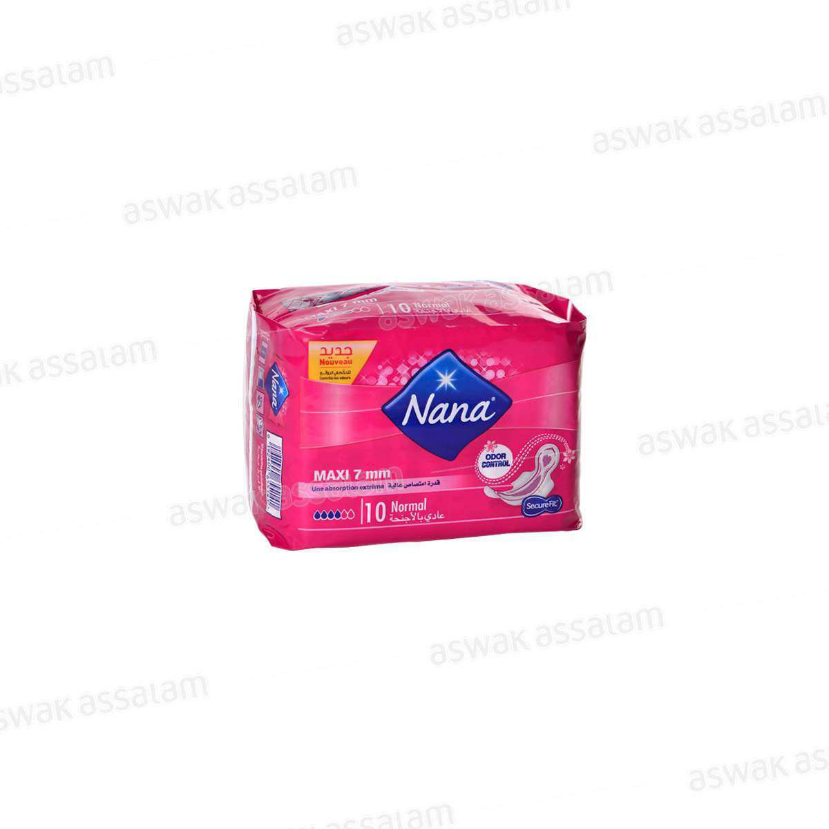 SERVIETTES HYGIENIQUES MAXI CLIP NORMAL PAQUET DE 10 NANA