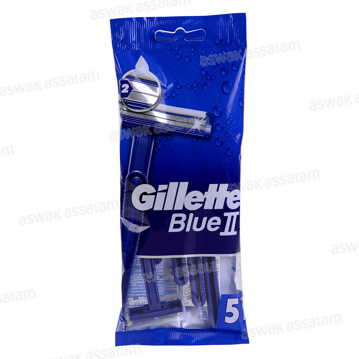 RASOIR BLEU II REGULAR 5 UNITES GILLETTE