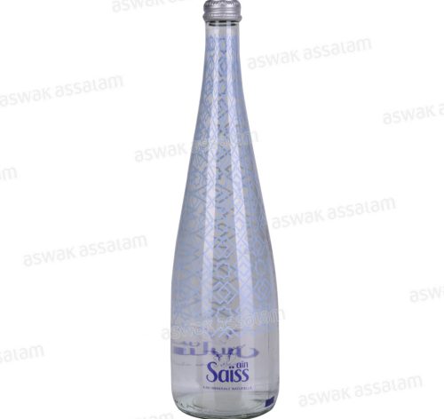 EAU MINERALE NATURELLE BOUTEILLE EN VERRE 75CL AIN SAISS
