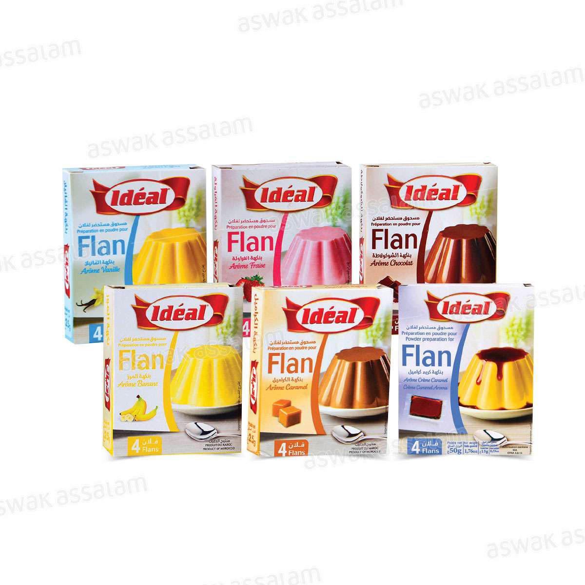 PACK 6 FLANS NON SUCRES FROSTY PANACHE IDEAL