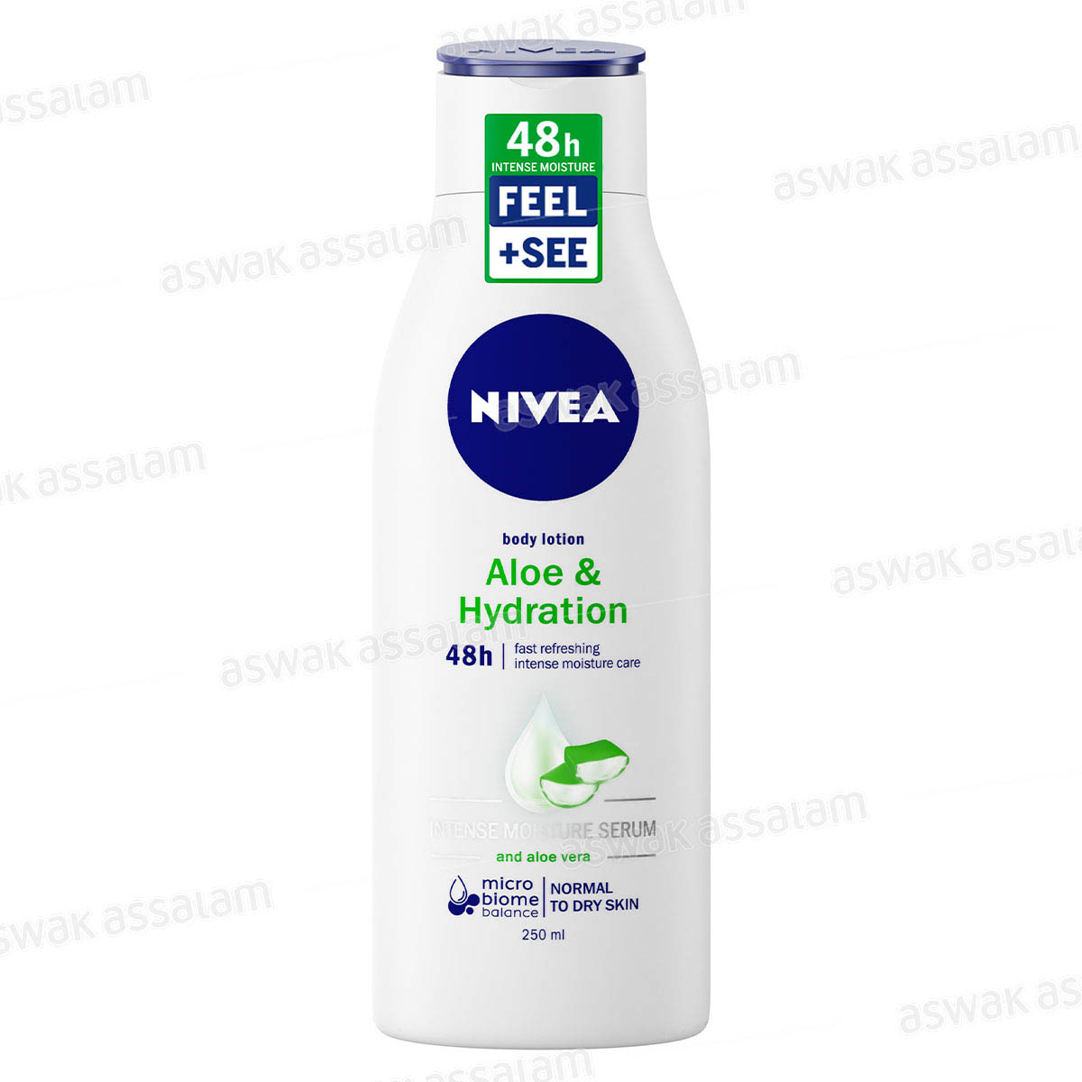 LAIT CORPS A L'ALOE VERA PEAUX NORMALES A SECHES 250ML NIVEA