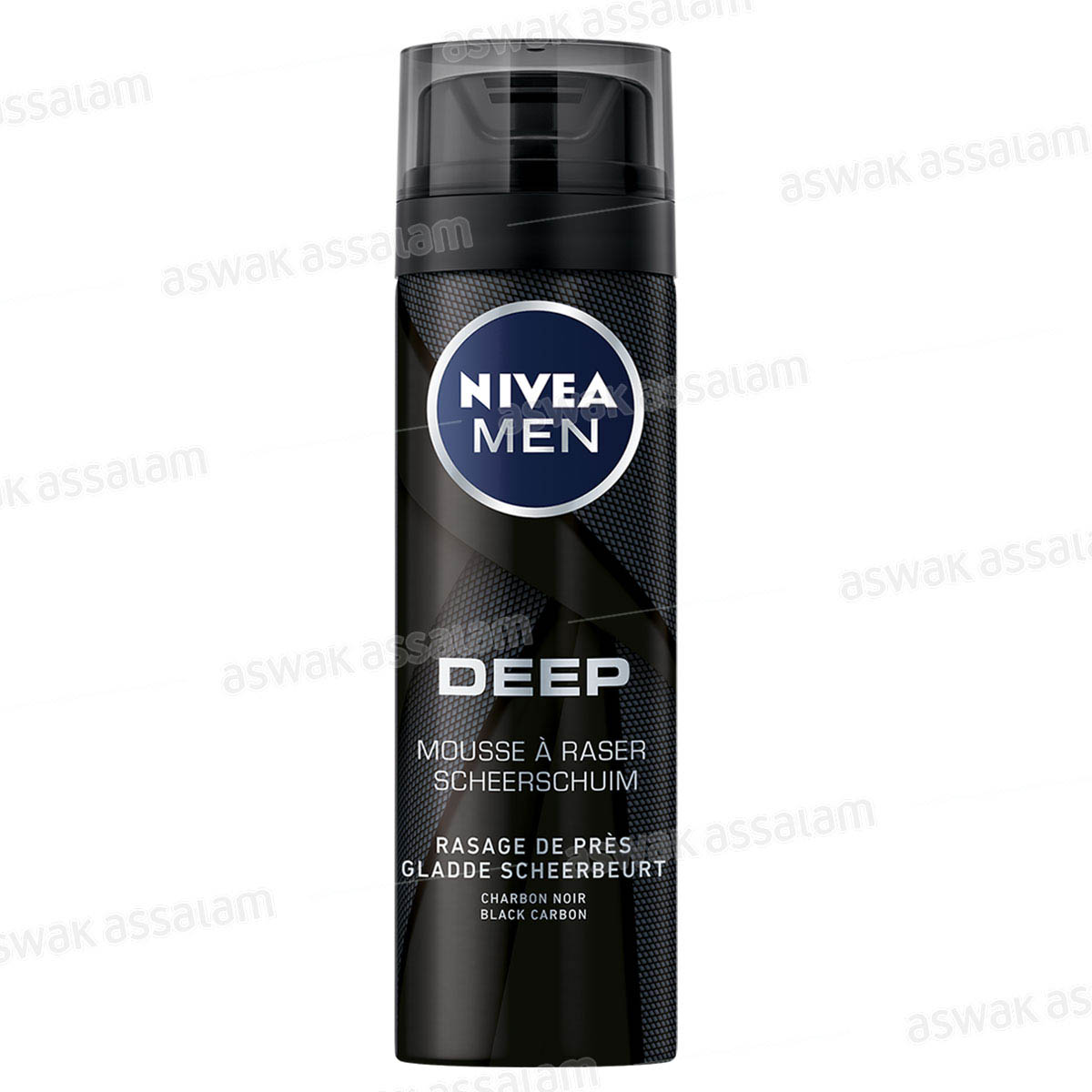 MOUSSE A RASER AU CHARBON NOIR DEEP 200ML NIVEA MEN