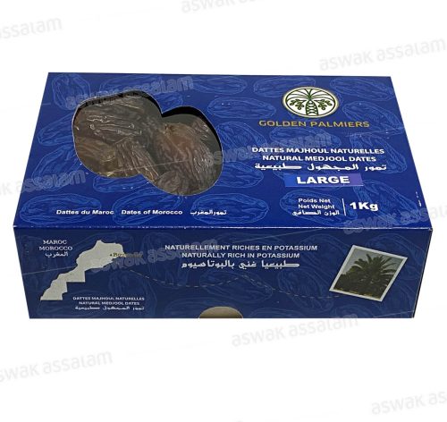 DATTES MAJHOUL CALIBRE LARGE 1KG GOLDEN PALMIERS ORIGINE MAROC