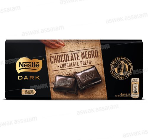 CHOCOLAT NOIR SANS GLUTEN TABLETTE 125G NESTLE
