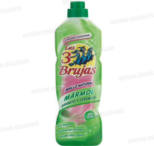 NETTOYANT CONCENTRE POUR MARBRE, GRANIT ET CERAMIQUE 1L LAS 3 BRUJAS