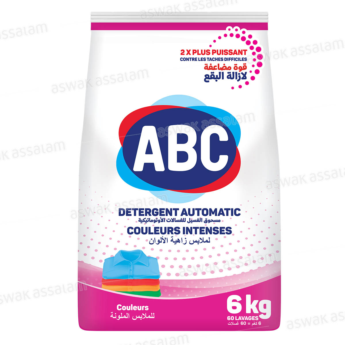 LESSIVE MACHINE COULEURS 6KG ABC