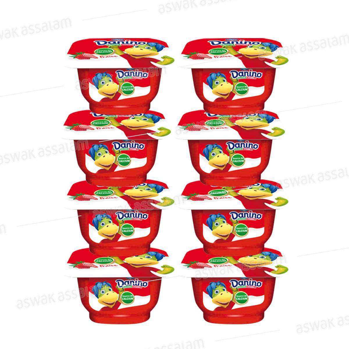 DANINO FRAISE 8*80G PACK DANONE