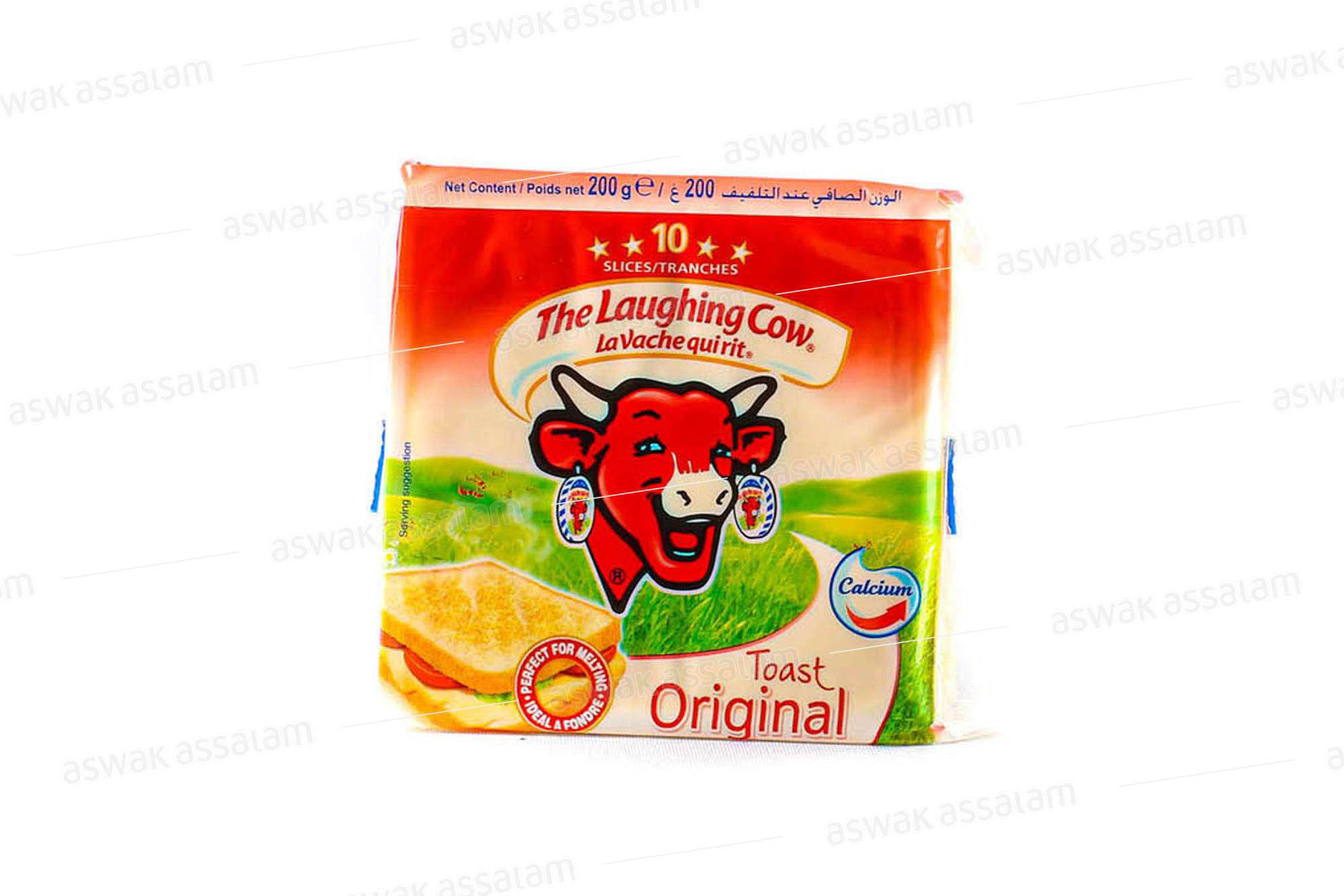 FROMAGE TOAST SLICE *10 ORIGINAL LA VACHE QUI RIT