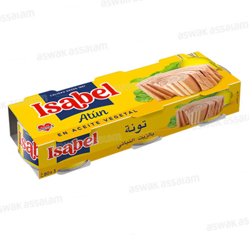 THON A L’HUILE VEGETALE 3*80G ISABEL