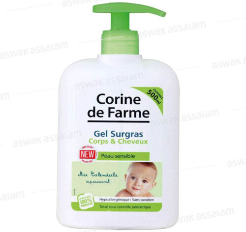 GEL SURGRAS CORPS ET CHEVEUX POUR BEBE 500ML CORINE DE FARME