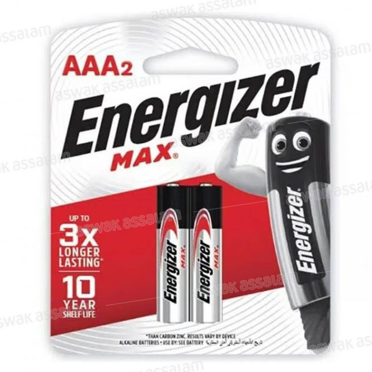 2 PILES ALCALINES MAX AAA2 ENERGIZER
