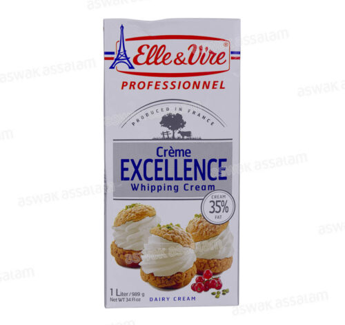 CREME LIQUIDE POUR DESSERT 35% MG 1L ELLE &VIRE