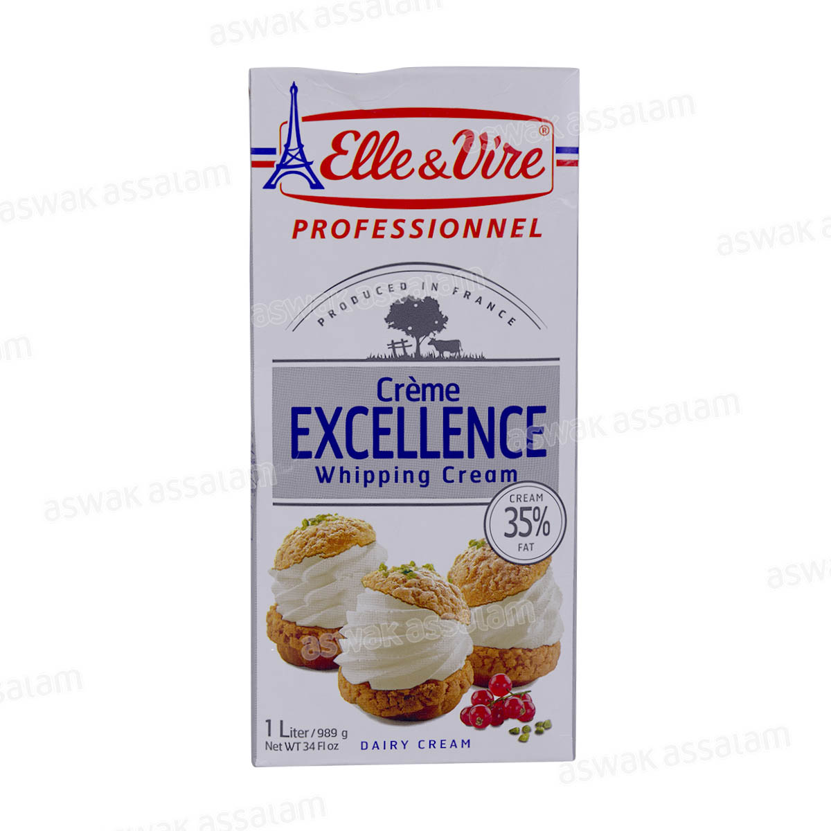 CREME LIQUIDE POUR DESSERT 35% MG 1L ELLE &VIRE