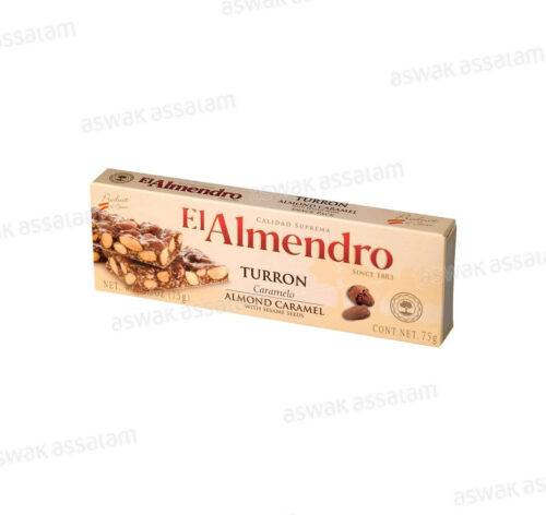 NOUGAT AMANDE CARAMEL 75G TURRON EL ALMENDRO