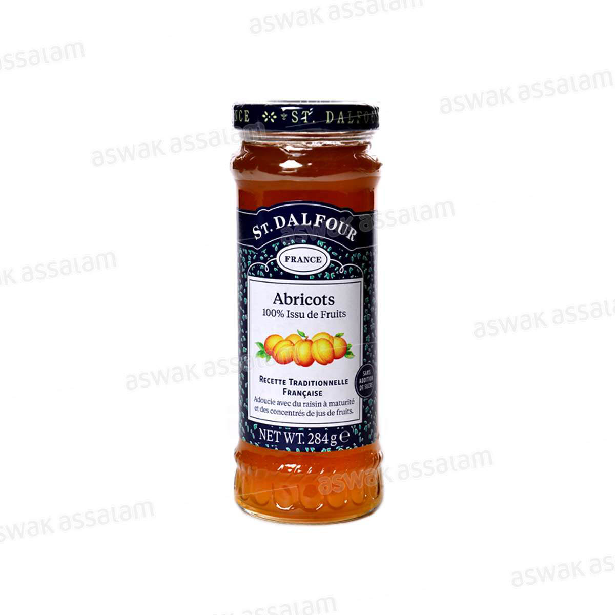 CONFITURE DABRICOTS SANS SUCRE 284G ST DALFOUR