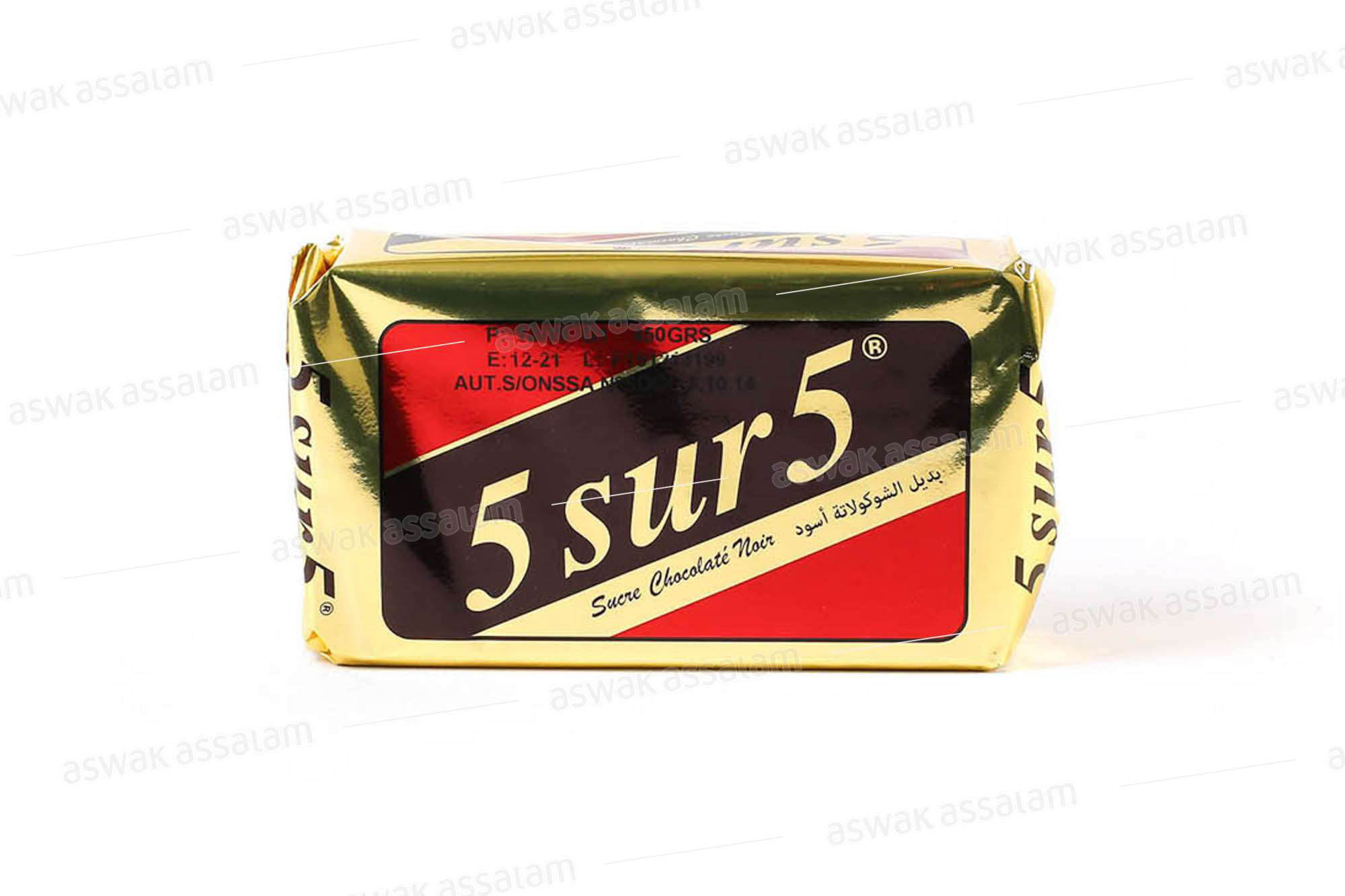 SUCRE CHOCOLATE NOIR 5 SUR 5 NOIR 450G AIGUEBELLE