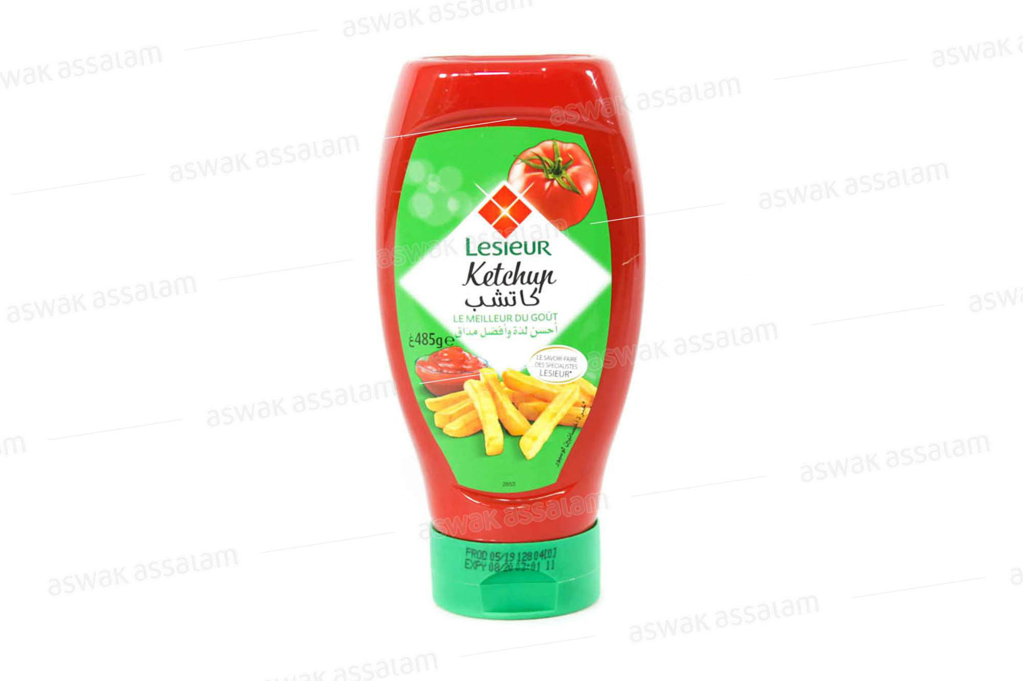 KETCHUP SQUEESE TOP DOWN 485G LESIEUR