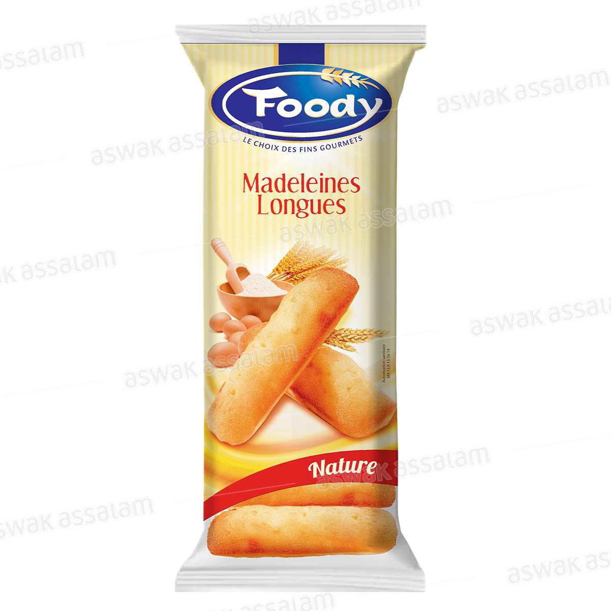 MADELEINES LONGUES NATURE 250G FOODY