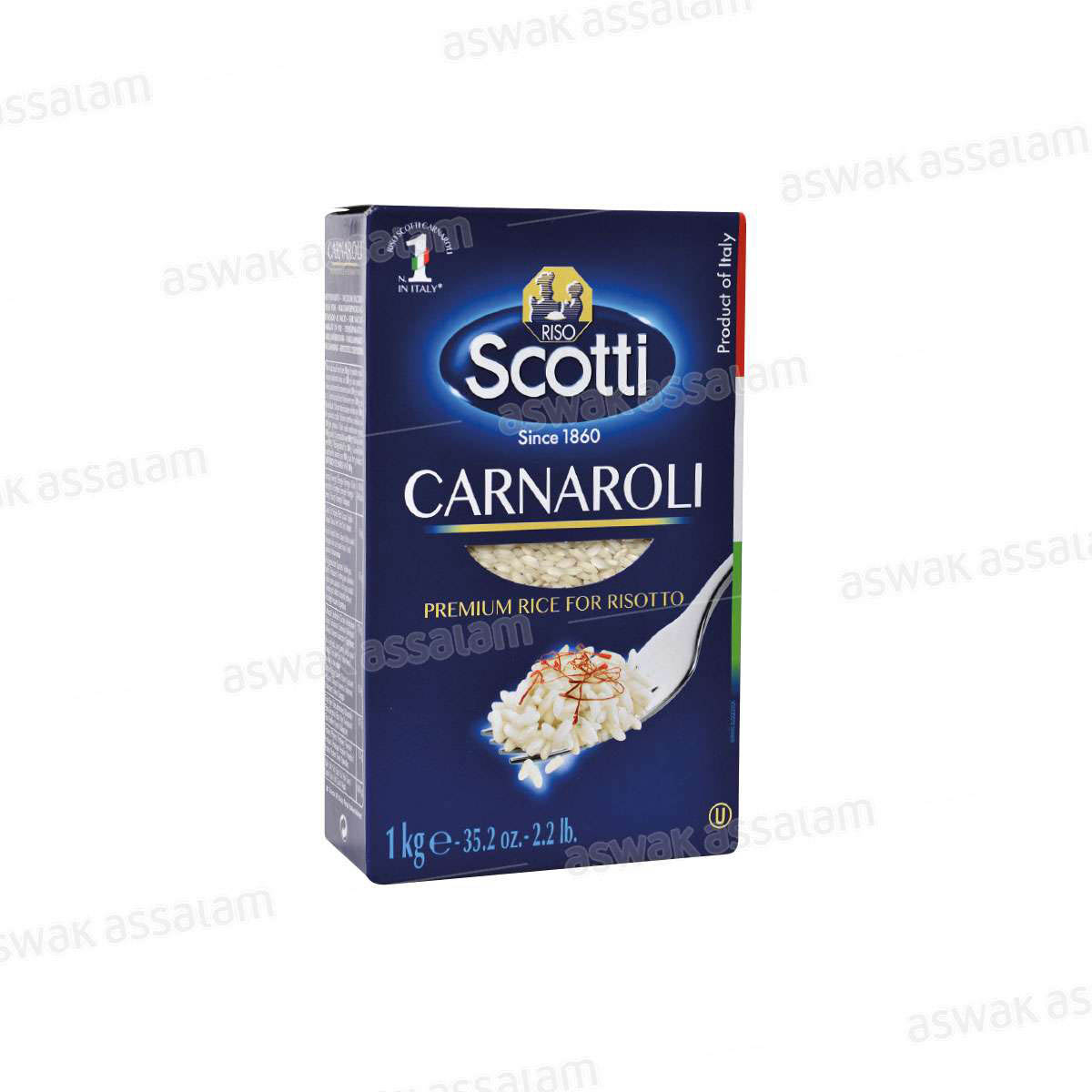 RIZ POUR RISOTTO CARNAROLI 1KG SCOTTI