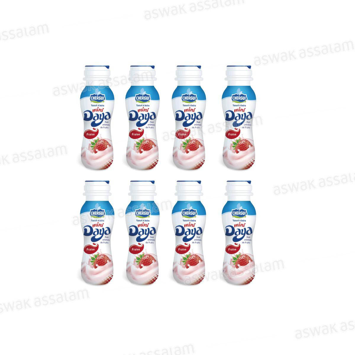 YAOURT A BOIRE MINI DAYA FRAISE PACK DE 8*180G CHERGUI