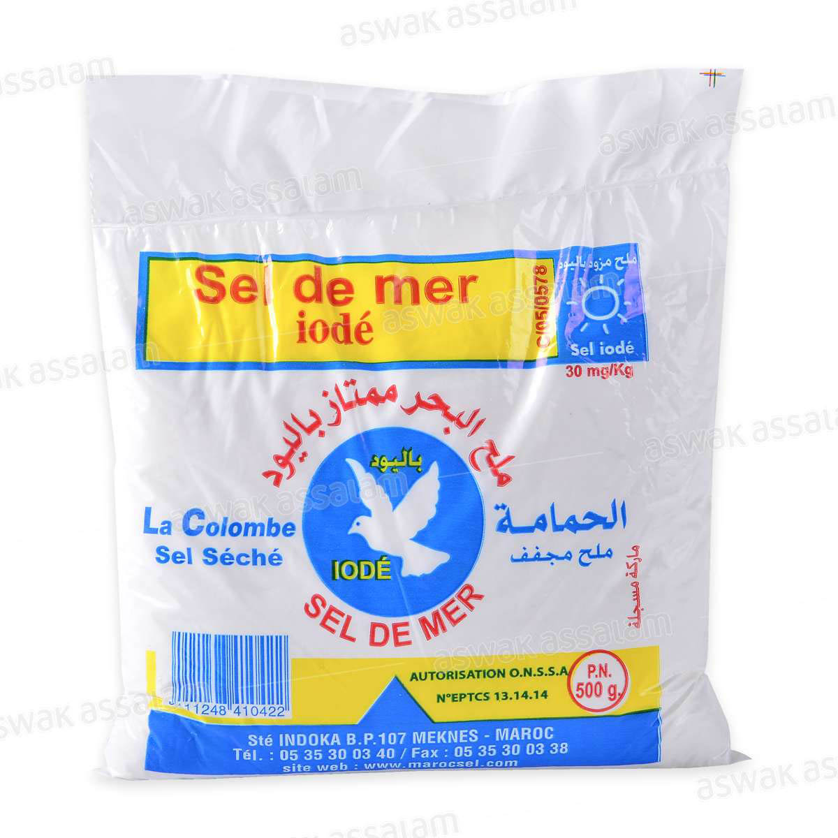 SEL DE MER IIODE 500G LA COLOMBE