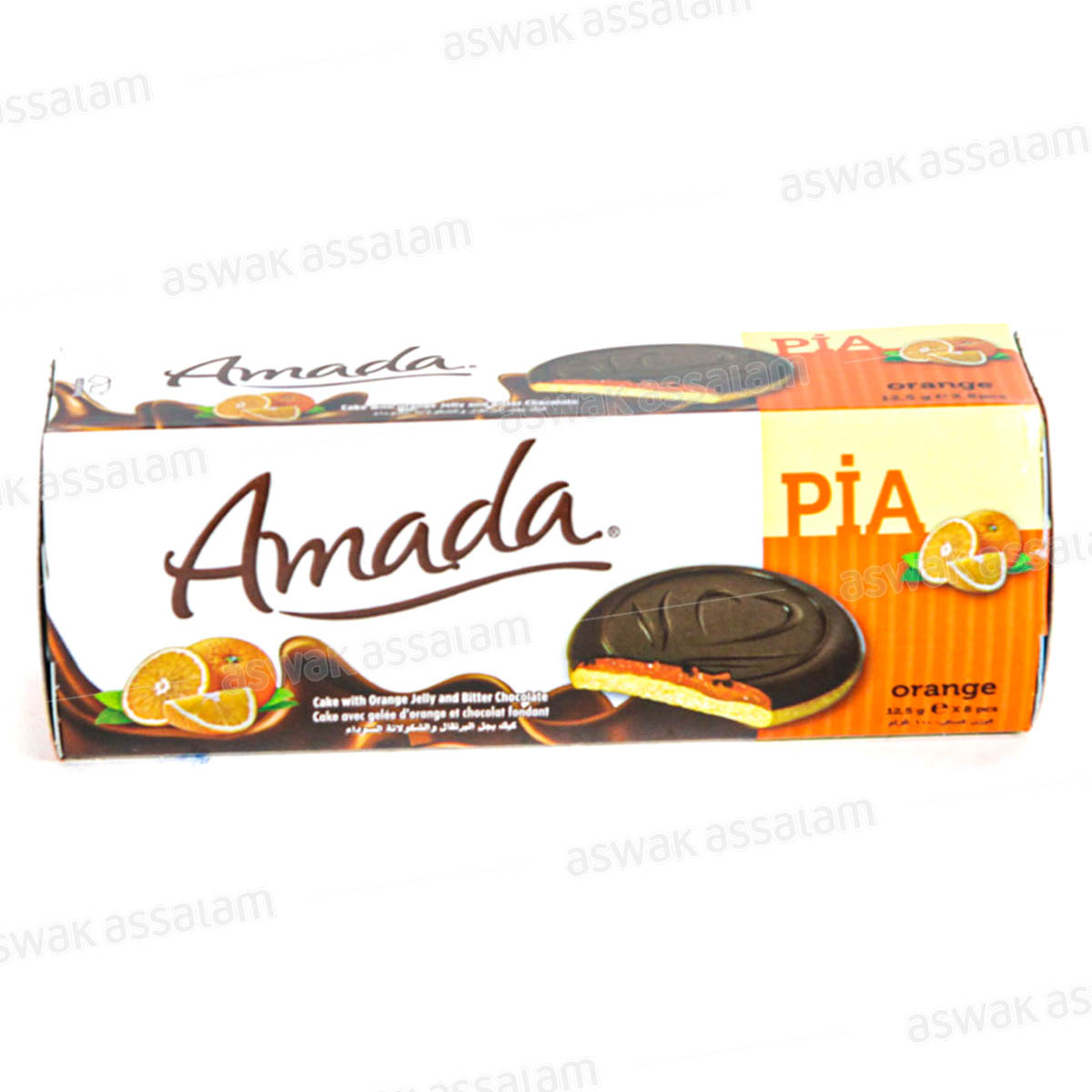 GENOISE CHOCOLAT ORANGE 100G AMADA PIA