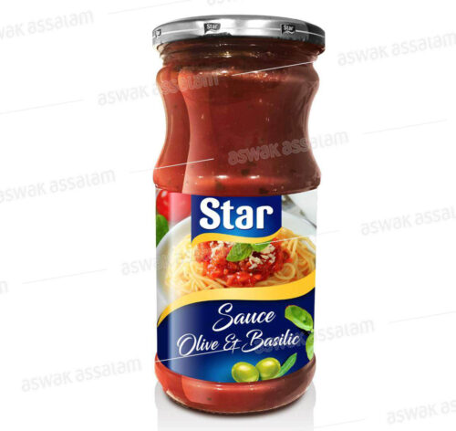 SAUCE TOMATE OLIVE ET BASILIC 37CL STAR