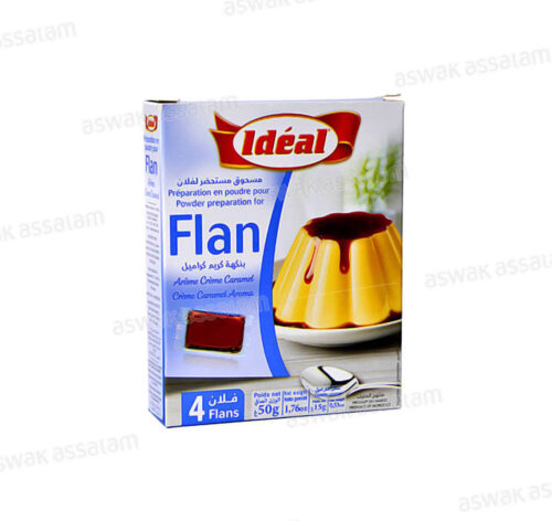 PREPARATION EN POUDRE POUR FLAN AROME CREME CARAMEL 55G IDEAL
