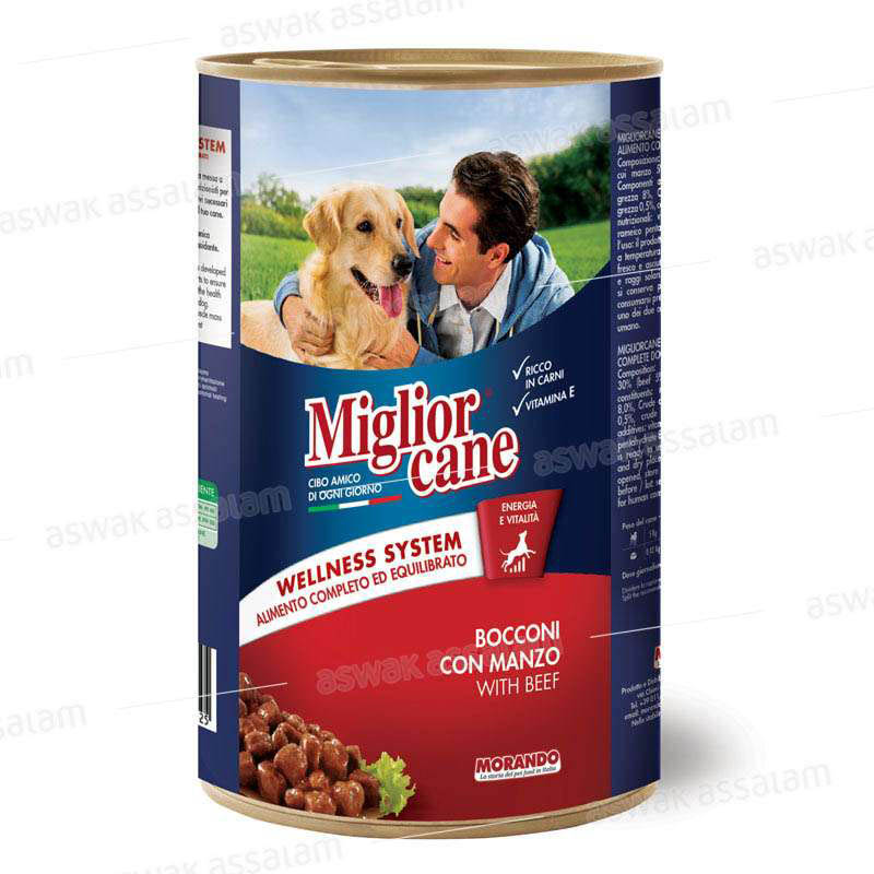 BOEUF 1.25KG POUR CHIEN MIGLIOR CANE MORANDO