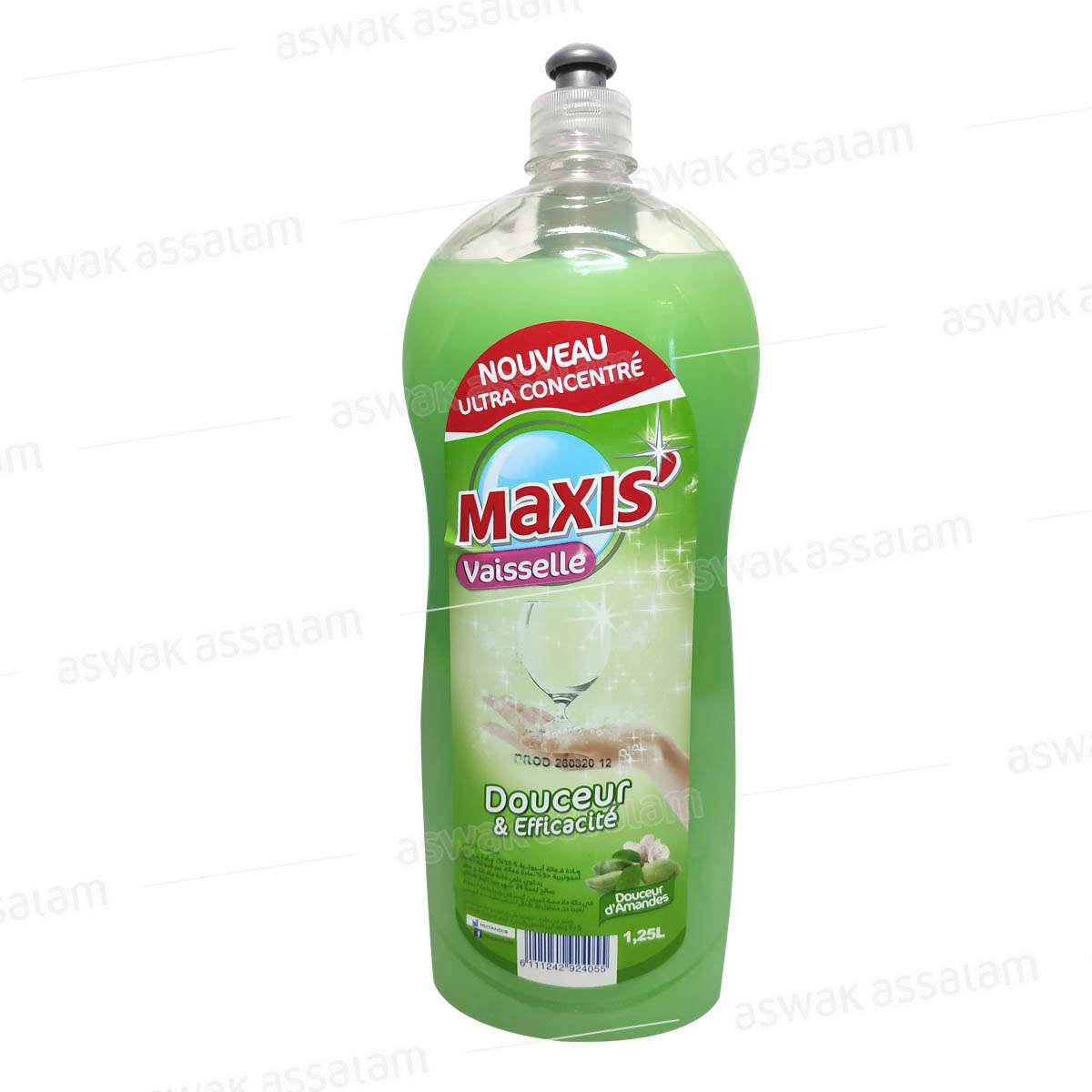 LIQUIDE VAISSELLE DOUCEUR D'ALOE VERA 1.25L MAXI'S