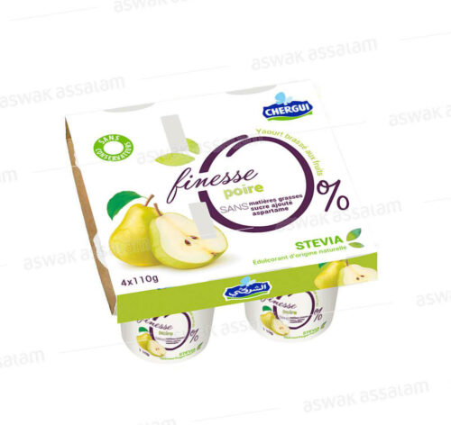 YAOURT FINES POIRE 4*110G CHERGUI