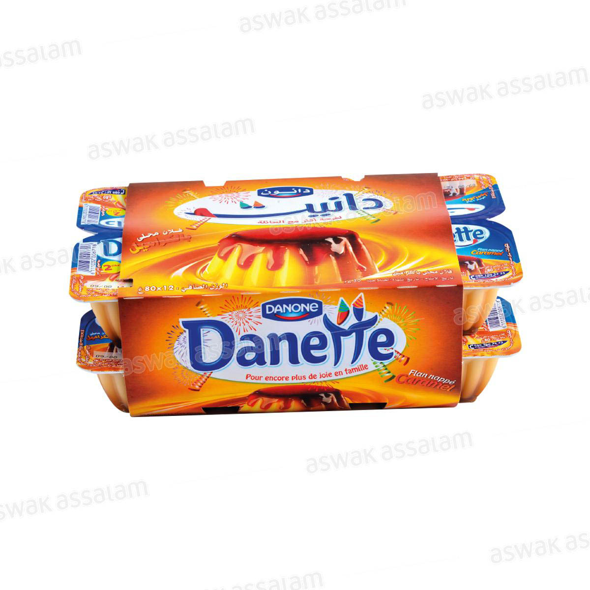 CREME DESSERT DANETTE FLAN 12*80G PACK DANONE