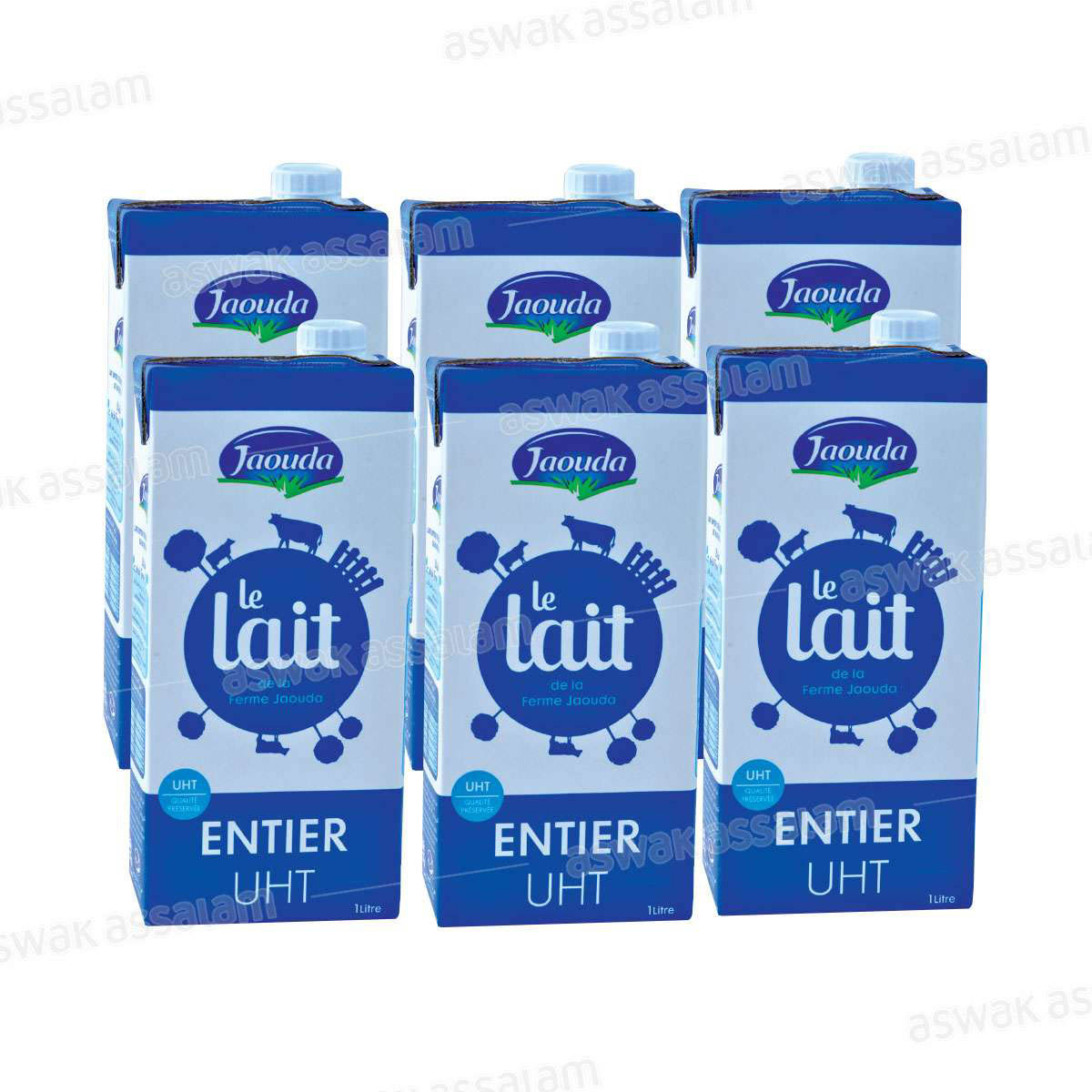 LAIT UHT ENTIER  6*1L  JAOUDA