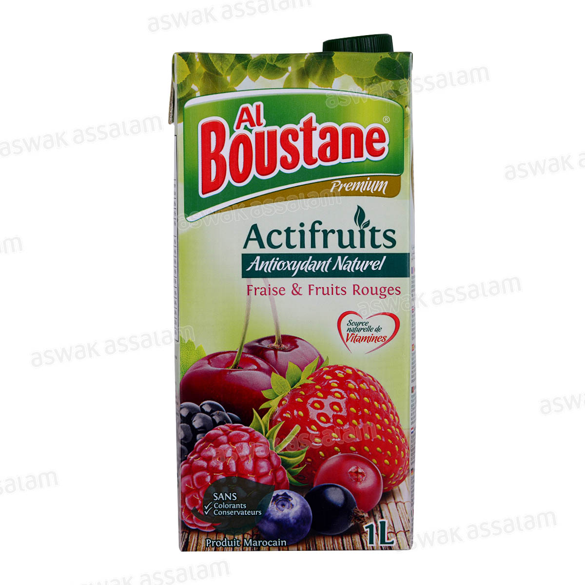 NECTAR ACTIFRUITS FRAISE FRUITS ROUGES 1L AL BOUSTANE