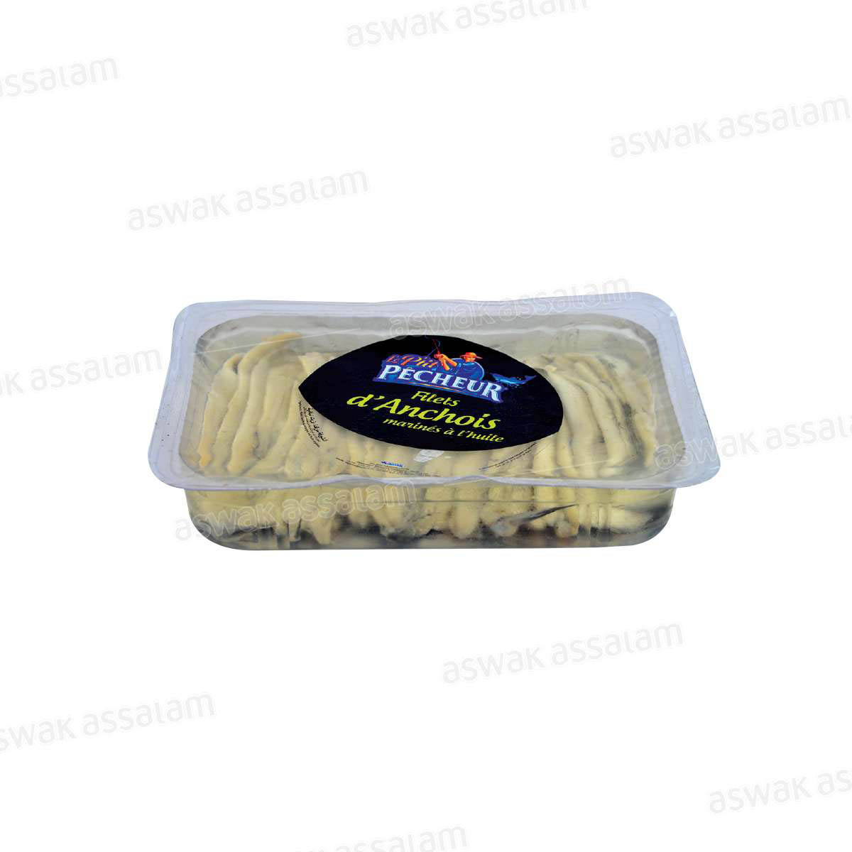 FILETS D'ANCHOIS MARINES A L'HUILE VEGETALE 180G LE P'TIT PECHEUR