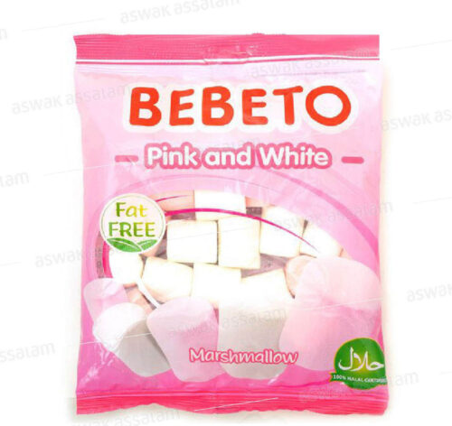 GOMMES MARSHMALLOWS PINK & WHITE 135G BEBETO