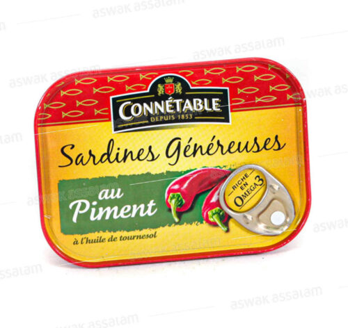 SARDINES GENEREUSES AU PIMENT 140G CONNETABLE