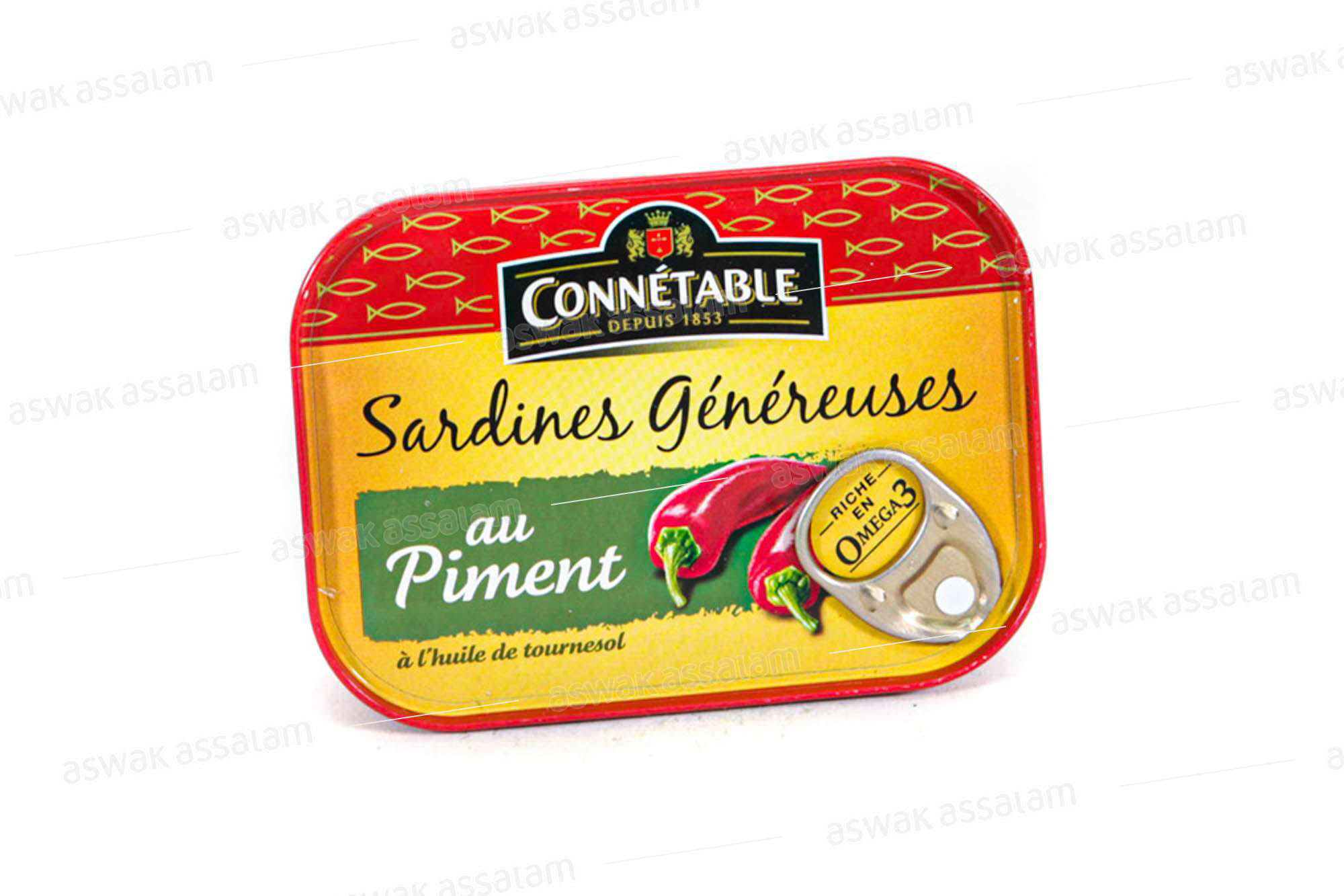 SARDINES GENEREUSES AU PIMENT 140G CONNETABLE