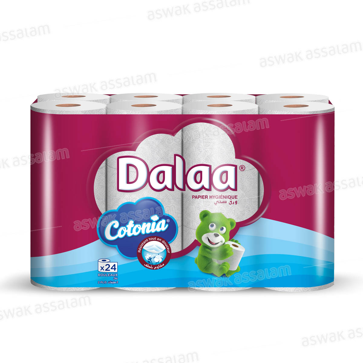 PAPIER HYGIENIQUE 24 ROULEAUX DALAA