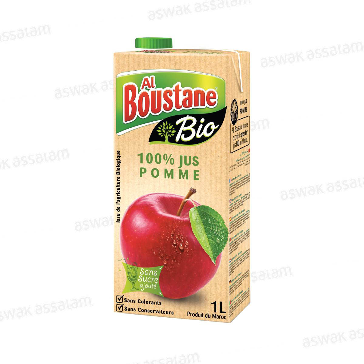 PUR JUS DE POMME BIO 1L AL BOUSTANE